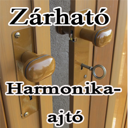 zárható harmonika ajtó